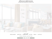 Tablet Screenshot of chrisicosinteriors.com